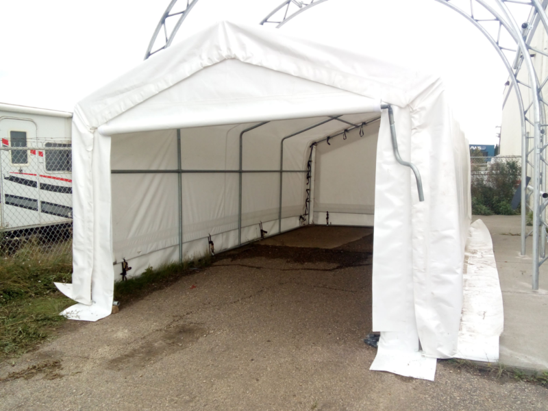 12' Wide Portable Garage by 24' long, with Rolled-Up Door